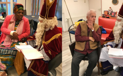 Sinterklaas op bezoek bij Dagbesteding van Madeliefje