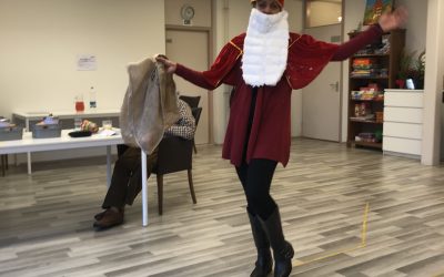 Sinterklaas op bezoek bij de Dagbesteding